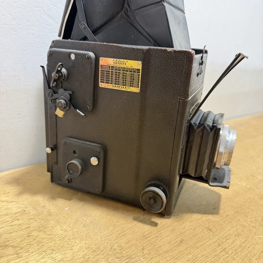 Graflex RB Series B 2-1/4x3-1/4 SLR Camera Kodak Ektar 127mm f4.5 Lens Untested